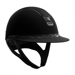 Samshield 2.0 Miss Shield Shadowmatt чёрный из алькантары топ Flower Swarovski Frontal Band Swarovski ткань чёрный Blazon