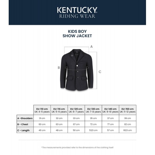 Kentucky Lyon Kids Boys Show Jacket