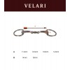 Velari Double Jointed Eggbutt Snaffle Sweet Iron 16mm