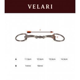 Velari Double-составной D-образный трензель Stainless Steel 14mm