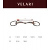Velari Single-Jointed Eggbutt Snaffle Bit Sweet Iron 16 mm