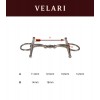 Velari Double Jointed Full Cheek Snaffle Sweet Iron 14 mm