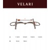 Velari Single-Jointed Full Cheek Snaffle Stainless Steel 14 mm