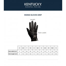 Kentucky перчатки для верховой езды с хватом и с глиттером