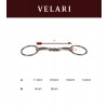 Velari Double-Jointed Loose Ring Snaffle Stainless Steel 16mm