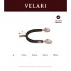 Velari Rounded Spurs Stainless Steel with Rubber