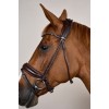 Dyon Round-Stitched Bridle with Wide Noseband of Soft Leather