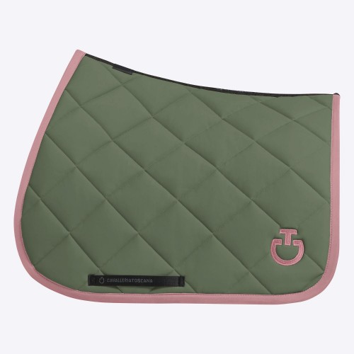 Cavalleria Toscana FW'24 Diamond Quilted Jersey Jumping Saddle Pad