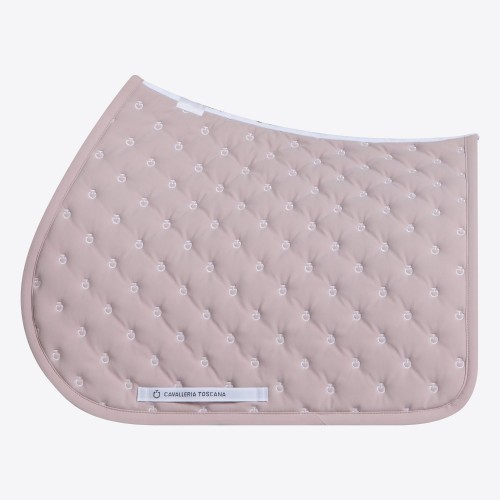 Cavalleria Toscana SS26 CT Embroidery Quilted Jumping Saddle Pad