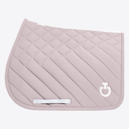Cavalleria Toscana SS26 CT Diamonds and Lines Quilted Jumping Saddle Pad