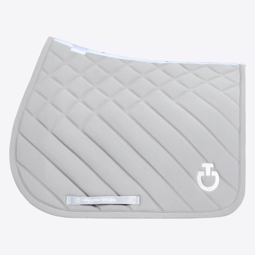 Cavalleria Toscana SS25 Diamonds and Lines Quilted Jersey Jumping Saddle Pad