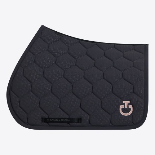 Cavalleria Toscana SS26 Quilted Jersey Perforated Jumping Saddle Pad