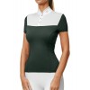 Equestrian Stockholm Sycamore Green Revenew Competition Shirt Short Sleeve