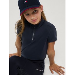 Tommy Hilfiger SS26 Palma 1/4 тренировочный на молнии топ Young Rider