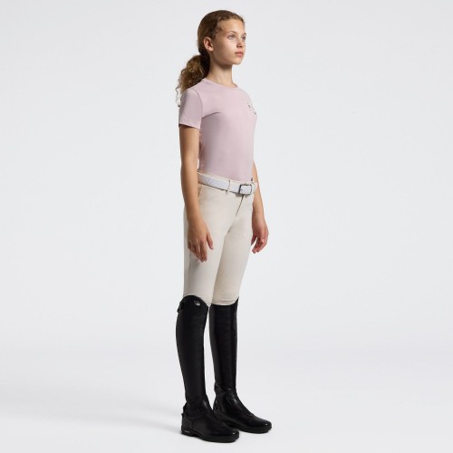 Cavalleria Toscana SS26 CT Cotton T-shirt Floral Embroidery Girls