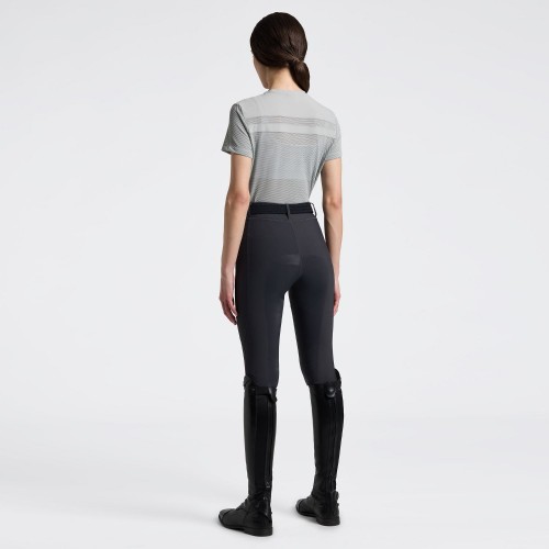 Cavalleria Toscana SS26 CT Perforated Insert S/S Women's T-Shirt