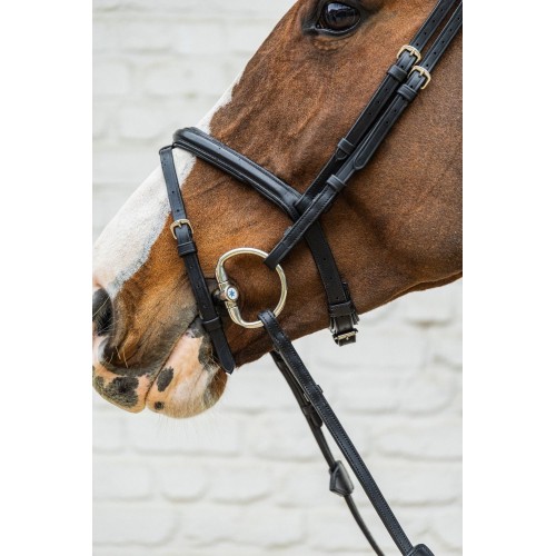 Velari Single-Jointed Eggbutt Snaffle Bit Sweet Iron 16 mm