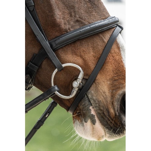 Velari Double Jointed Eggbutt Snaffle Stainless Steel 16 mm
