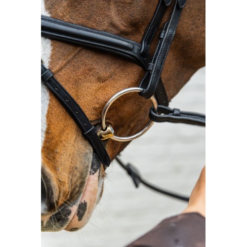 Velari Double-Jointed Loose Ring Snaffle Stainless Steel 16mm