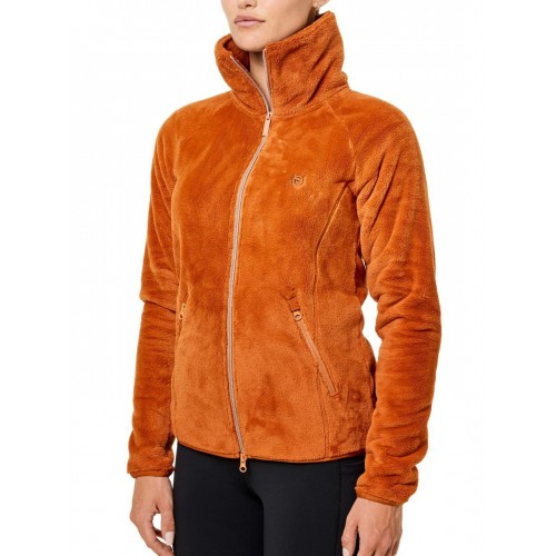 Equestrian Stockholm Velvet Chestnut Fleece Jacket