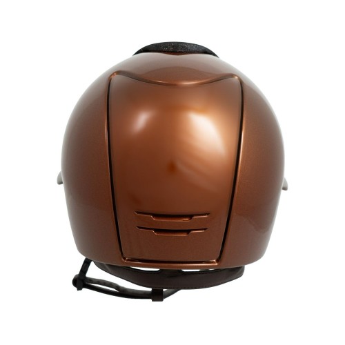KEP Italia Cromo 2.0 Metal Bronze Polo Galassia Chocolat Brown Chinstr SW Champagne Frame Golden Sub Button