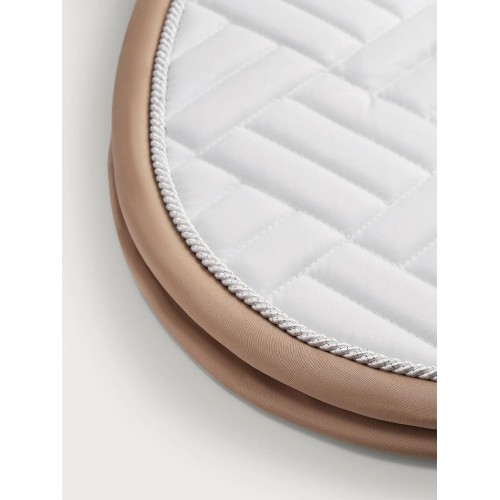 Equestrian Stockholm Jumping Saddle Pad Modern White Sand