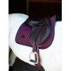 Equestrian Stockholm Jumping Saddle Pad Modern Purple Night